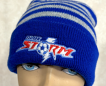 Vintage St. Saint Louis Blue Storm Indoor Soccer Stocking Striped Cap Hat - $23.51