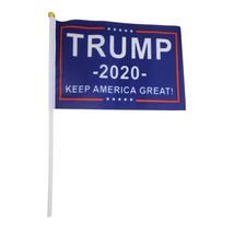 Lot/25 TRUMP Mini FLAGS 2020 Election 6x8 in w 12 in Straw Post Republican - £6.08 GBP