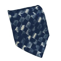 Fierte srl Navy Cream Tie Silk Necktie 4 Inch Wide 58 Long - £7.75 GBP