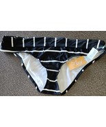 KONA SOL ~ Large (L) ~ Black &amp; White Stripe ~ Swimming Suit Bikini Bottoms - $30.00