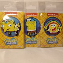 Spongebob Squarepants Enamel Pins Official Nickelodeon Collectible Brooches Set - £25.80 GBP