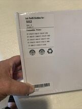 502 Ink Refill Bottles 2 Black + 1 Tri-Color – New Sealed Box - $11.76