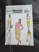 Butterick 5614 Pattern Uncut Fast &amp; Easy Plus Sizes 14 - 22 Tapered Pants Capris - £7.49 GBP