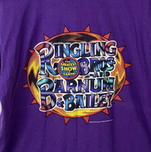 Vintage Ringling Bros T Shirt Single Stitch Barnum Bailey Circus USA 90s Large - £23.46 GBP