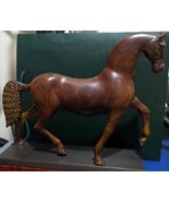 ANTIQUE BRONZE HORSE LIPIZZANER STALLION DA VINCI SCULPTURE / INDEX WEAT... - £1,155.97 GBP