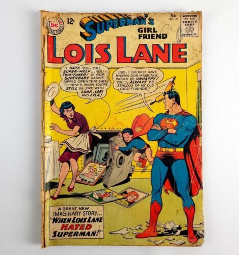Primary image for 1963 DC SUPERMAN GIRLFRIEND LOIS LANE #39 Comic Book (No cover) 