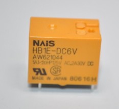 NAis / Matsushita  HB1E-DC6V Relay 1A 125VAC / 30VDC 2A - $44.54