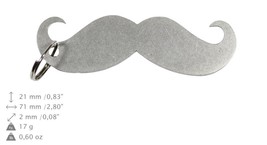 NEW, Moustache (silver), bottle opener, stainless steel, different shape... - $9.99