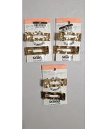 Pack of 6 Scunci Consciously Minded Recycled Hammered Metal Salon Hair C... - $230.34 MXN