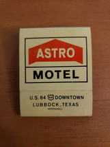 Astro Motel Lubbock Texas Vintage Matchbook - £7.62 GBP