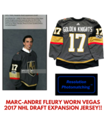 Marc-Andre Fleury Worn Vegas Golden Knights NHL Expansion Draft Jersey 6... - €19.695,11 EUR