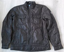 Kuhl Projekt Revolt Puffer Jacket Moto Full Zip Black Men’s Size Large DD - $57.42