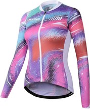 Women&#39;S Cycling Jersey With Long Sleeves And Breathable Material From Ca... - £35.35 GBP