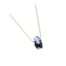 Gempires Natural Raw Moonstone With Black Tourmaline Pendant - $1,271.76 MXN