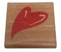 Heart in Motion Rubber Stamp Love Balloon Slanted Card Making Paper Crafting - £3.98 GBP