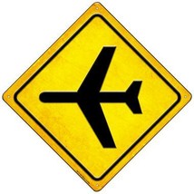 Airplane Novelty Mini Metal Crossing Sign MCX-588 - £13.54 GBP