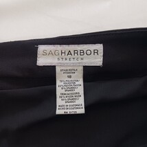 Sag Harbor Stretch Back Zipper Women's Black Skirt Size 18 image 3
