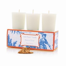 Seda France Classic Toile French Tulip Votive Candles - $27.95
