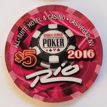 2016 World Series Of Poker $5 casino chip Rio Hotel Las Vegas Limited Ed... - £7.95 GBP