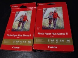 200 Sheets Canon PP301 Photo Paper Plus Glossy II Gloss 4x6 (2 packs 100... - £15.49 GBP