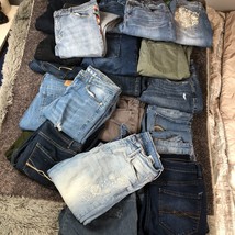 Womens Jeans Lot 22 Pairs Size Medium 6-8  Juniors 9 Various Brands Similar Size - £19.97 GBP