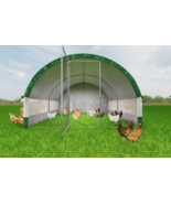 Metal Chicken Coop with Run: 12.4ft Walk-in - $676.83 CAD
