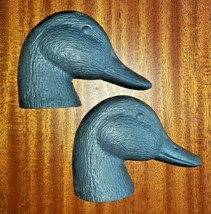 Vintage Mallard Drake Plastic Duck Decoy Heads Unpainted Lot 2 U115 - $16.99