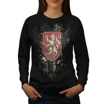 Wellcoda Medieval War Flag Womens Sweatshirt, Battle Casual Pullover Jumper - £22.86 GBP+