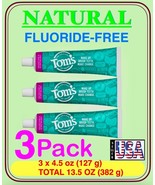 3 Pack, Tom&#39;S of Maine Fluoride Free Antiplaque  Whitening Natural Tooth... - $747.63 MXN