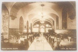 Vintage Cafe de Tacuba Mexico City Main Dining Room Postcard 5 5/8&quot; x 3 ... - $9.49