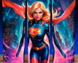 Supergirl in Metropolis Super Hero Comic Book Cup Mug Tumbler - $18.80