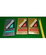 3 Sealed Maxell T-120 6 hour NEW Blank VHS Tapes 2 HGX-Gold and 1 GX-Sil... - $32.40 CAD