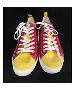 Skicks Red/Yellow Unisex Shoes/ Sneakers Size W-12/M-10 SKU 2142 - $43.00