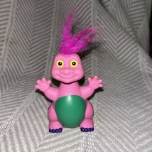 Vintage RUSS Dinosaur troll HATCHLINGS 3" Baby Dinosaur KISSASAURUS E2 - $8.77
