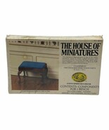 The House of Miniatures Chippendale Bench 40031 Dollhouse Furniture Foot... - $23.09 CAD