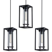 RAINLIGHTING 3 Pack Pendant Ceiling Light 6" Grey Glass Black Finish Indoor - €26,30 RAINLIGHTING 3 Pack Pendant Ceiling Light 6" Grey Glass Black Finish Indoor - €26,30 EUR
