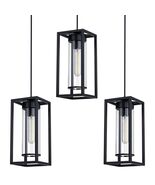 RAINLIGHTING 3 Pack Pendant Ceiling Light 6" Grey Glass Black Finish Indoor - €26,30 EUR RAINLIGHTING 3 Pack Pendant Ceiling Light 6" Grey Glass Black Finish Indoor - €26,30 EUR