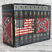 The Civil War VHS Box Set 1991 PBS Home Video 9 Episodes Educational Documentary - $12.86