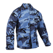 New Usgi Bdu Woodland Blue Ice Sky Camo Camouflage Jacket Top All Sizes - £23.95 GBP
