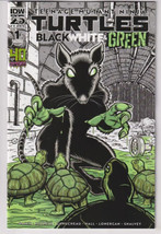 Tmnt Black White &amp; Green #1 Cvr D 40TH Anniv (Idw 2024) C2 &quot;New Unread&quot; - $6.95