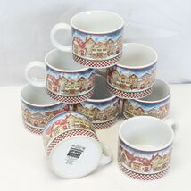 Sakura Oneida Snow Angel Village Flat Cups Christmas  Lot of 8  Xmas - $24.49