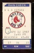 Toronto Blue Jays Boston Red Sox 1987 Ticket Don Baylor 2 Hr Wade Boggs - £2.99 GBP