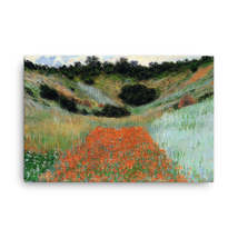 Claude Monet Poppy Field in a Hollow near Giverny, 1885 Canvas Print - £79.13 GBP+