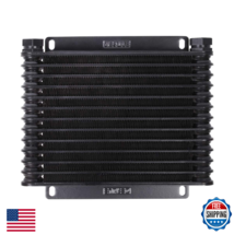 DERALE Fluid Cooler 9000 Series 9.75x8.438x1.25in Plate Fin Aluminum Bla... - $158.19