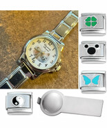 Chihuahua Dog Italian Charm Watch with Bracelet &amp; Tool &amp; Stainless Steel... - $25.64 CAD