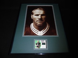 Brett Favre 16x20 Framed Game Used Memorabilia &amp; Photo Display Packers #8/100 - £59.59 GBP