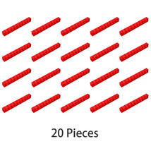 20x Red Part 2730 Technic Brick 1x10 ∅4.9/Technic Brick 1x10 [9 Holes] - £8.60 GBP