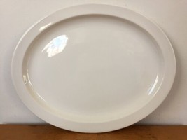 Vtg Stonehenge Midwinter White Ceramic Oval Serving Platter Plate Tray 13.5&quot; - £125.15 GBP