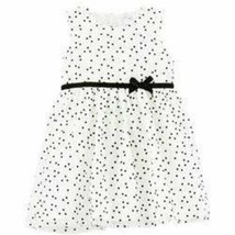 Girls Dress White Black Dot Sleeveless &amp; Bloomers Easter Party-sz 9 months - $17.82