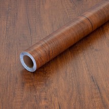 Brown Wooden Look Self-Adhesive 17.71&quot; X 236&quot; Peel And Stick Wood Grain ... - £30.49 GBP